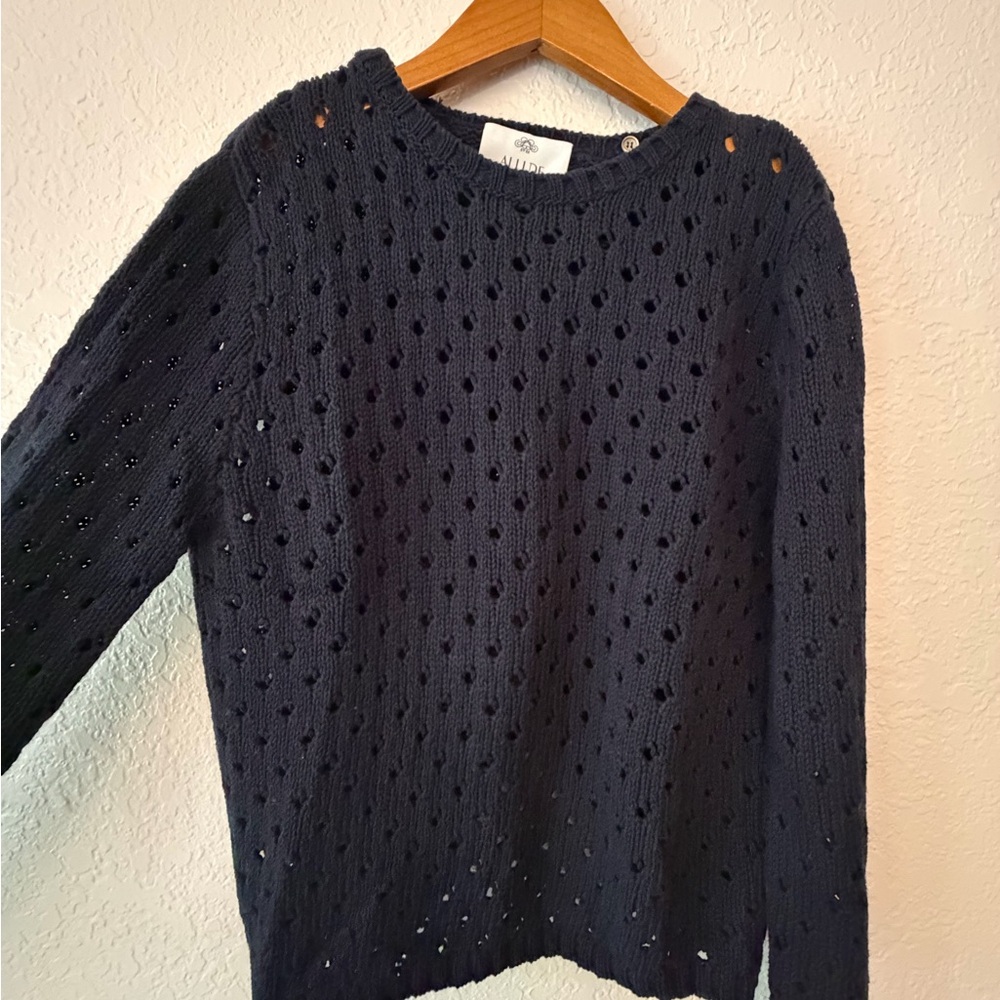 Allude Elegant Black Knit Sweater